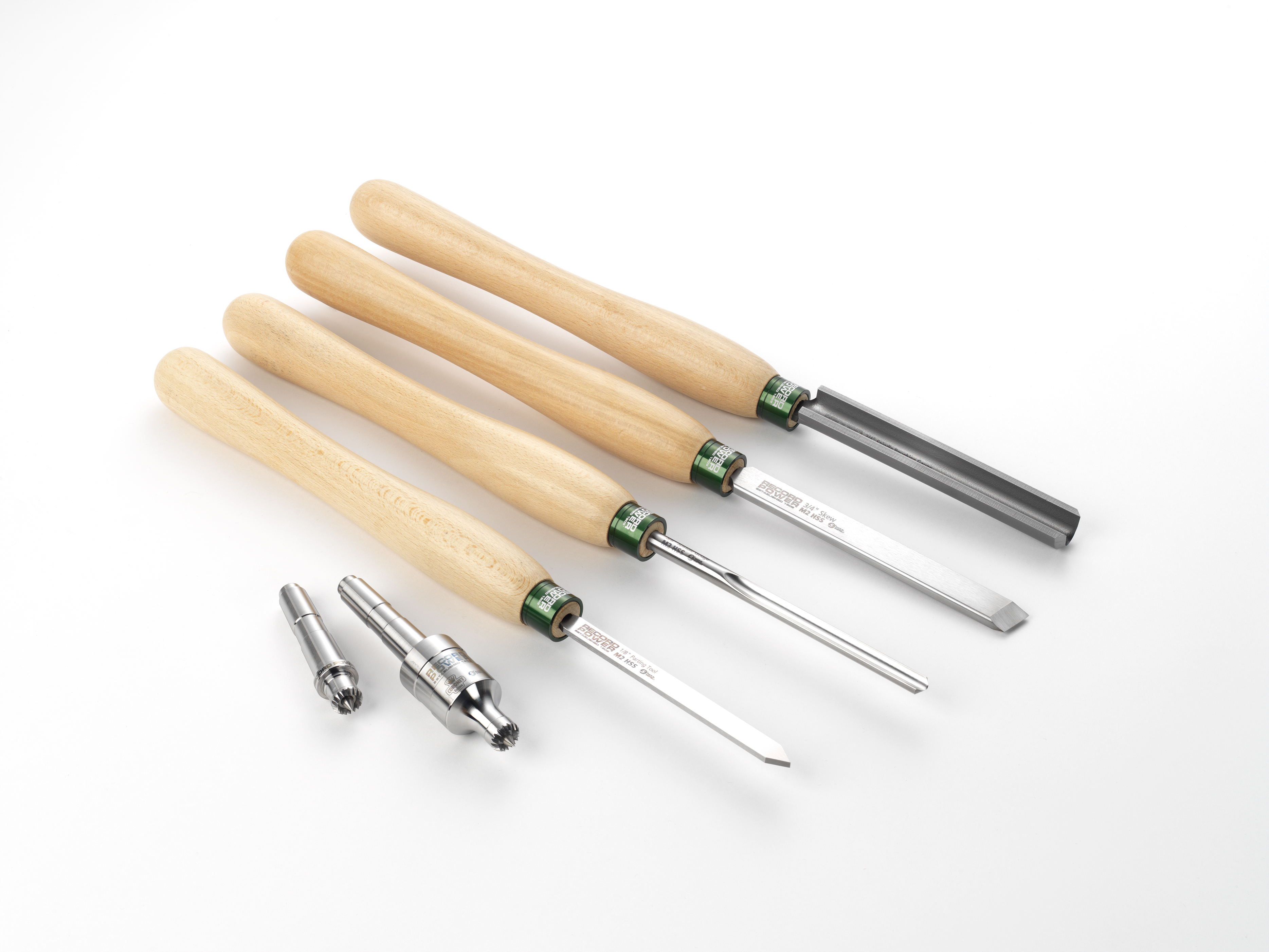 Drechselstahl Drechselmesser Pro Comfort Set (6-teilig) für Längsholz